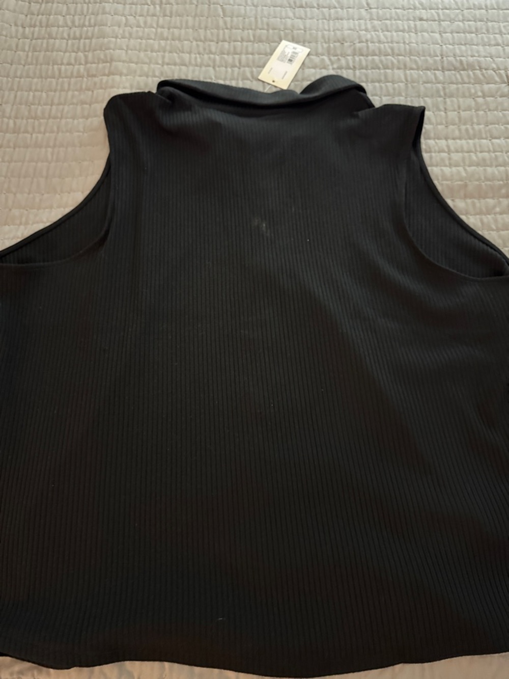 a new day Black Sleeveless Button-Down Collared Top - Picture 6 of 8